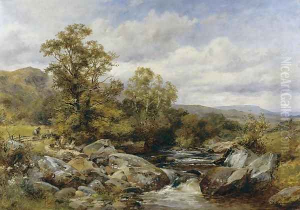Children by a Stream - view 1