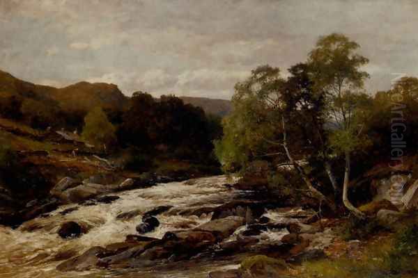 After a spate on the Lledr - view 1