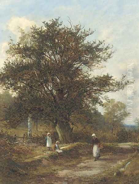 Children on a wayside - view 1