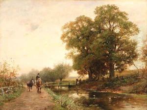 The close of the day near Droitwich by David Bates