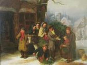 The Holly Cart by Edward Charles Barnes