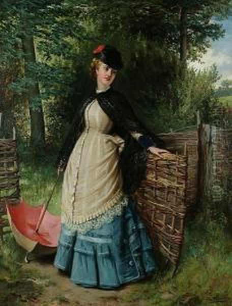 A Lady At A Gate - view 1