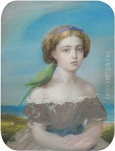 Portrait Presume D'elizabeth Gudin by Theodore Gudin