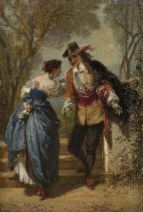 Scene Galante by Henri Baron
