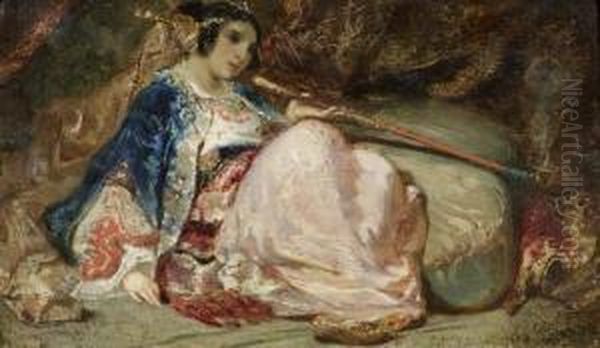 Oriental Woman Reclining - view 1