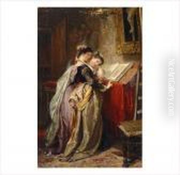 Deux Jeunes Filles A La Lecture - view 1