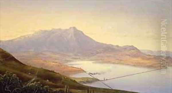 Mount Tamalpais from Sausalito by Norton Bush