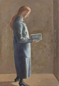 "femme Lisante". by Aime Barraud
