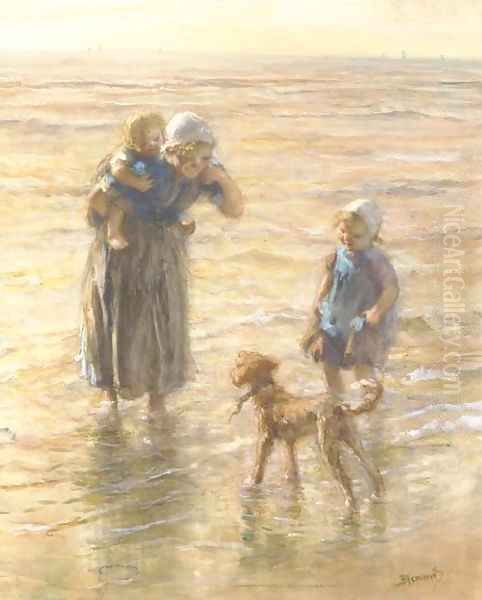 Playing in the surf 2 - view 1
