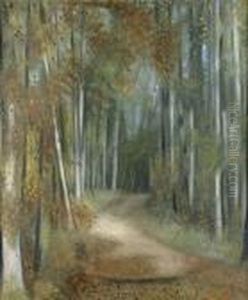Foret En Automne. by Aime Barraud