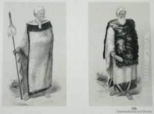Rangihaieta And Te Puni by Charles Decimus Barraud