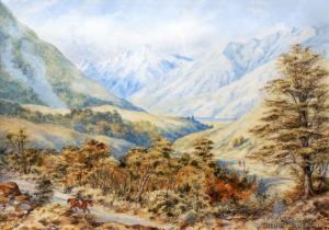 Craigieburn Valley On The West Coast Road by Charles Decimus Barraud