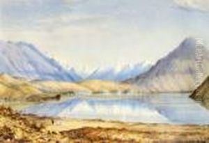 Lake Hawea by Charles Decimus Barraud