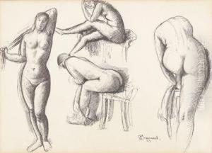 Nu. by Francois Emile Barraud