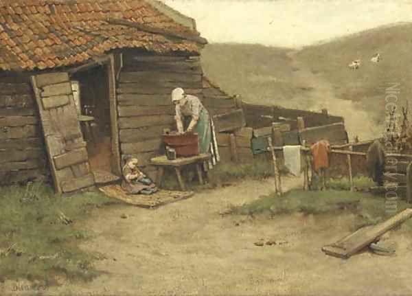 Washing day in the dunes - view 1