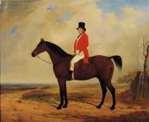 And William Barraud Rider On A Bay by Henry Barraud