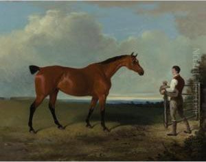 A Landscape With Hunter And Groom A Landscape With Hunter And Groom