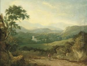 A Mountainous Landscape Near Porthmadog