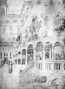 Flagellation, c. 1450 by Jacopo Bellini