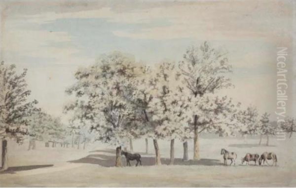 Cattle And Horses Grazing - view 1