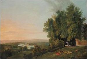 View Of The Thames From Richmond Hill by George Cuitt
