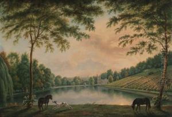 A View Of Lord Hamilton's Landscape Garden At Painshill - view 1