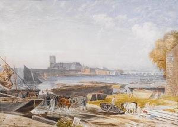 View Of Westminster Abbey From Across Thethames - view 1