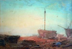 Fishing Boats On The Seashore