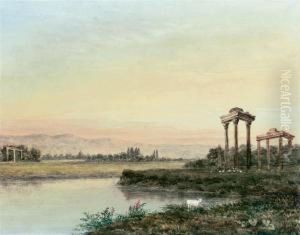 Italianate Landscape by George Jnr Barrett