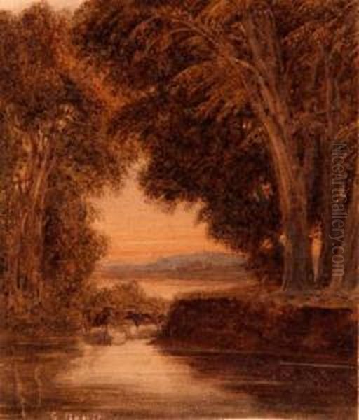 Riverlandscape With Cattle - view 1