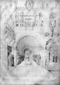 Dormition of the Virgin c. 1450 by Jacopo Bellini