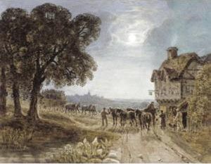 Outside A Country Inn by George Jnr Barrett