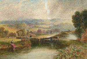 Fishing On A River
