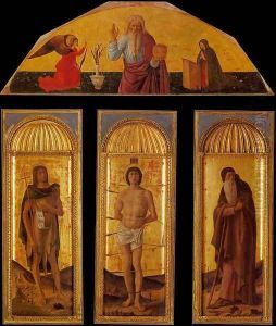 Triptych of St Sebastian by Jacopo Bellini
