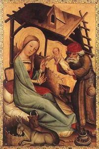 Nativity, panel from Grabow Altarpiece by (Master of Minden) Bertram