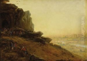 Departing For The Flight Into Egypt by Francois Pierre Barry