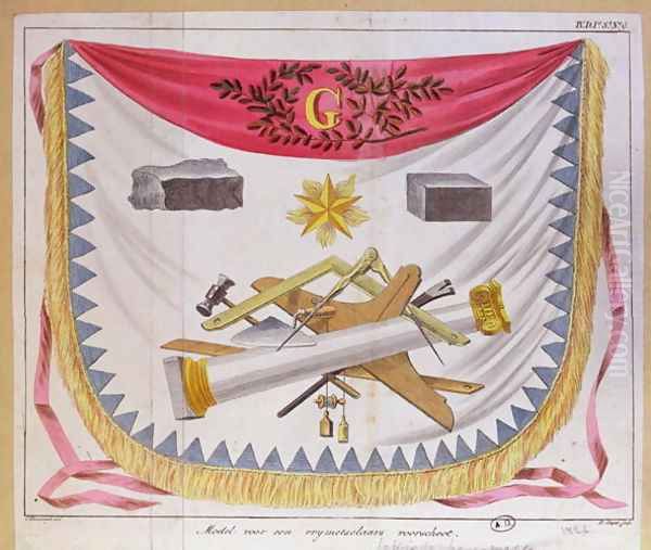 A masonic apron 1826 - view 1