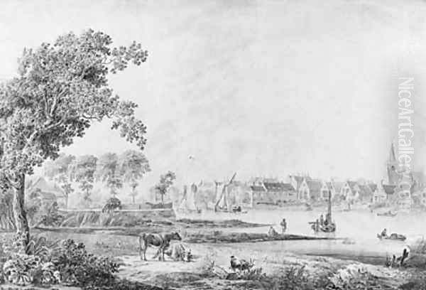 A Village on a River - view 1