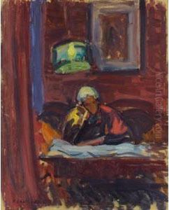 Bei Lampenlicht, 1934
At Lamplight, 1934 by Paul Basilius Barth
