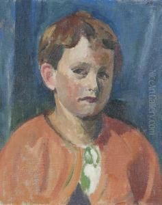 Portrat Eines Knabens. by Paul Basilius Barth