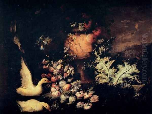 Flowers and Ducks - view 1