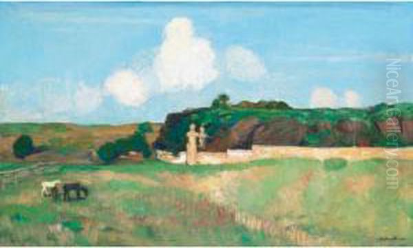 Sommerlandschaft Mit Pferden - view 1