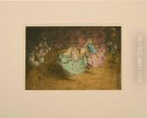 Hautch Dancing Girls, India by Charles William Bartlett