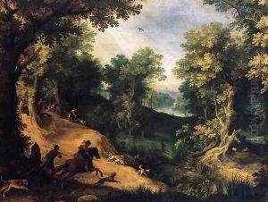 The Stag Hunt by Paul Bril