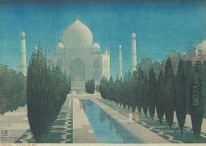 Taj Mahal, Agra by Charles William Bartlett