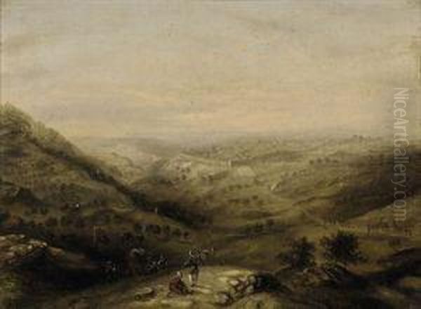A Camel Train Before Jerusalem - view 1
