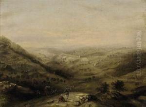 A Camel Train Before Jerusalem