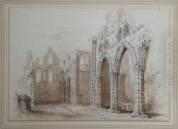 Interior Of Dundrennan Abbey Kirkcudbrightshire - view 1