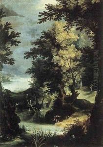 Landscape with a Mythological Scene by Paul Bril