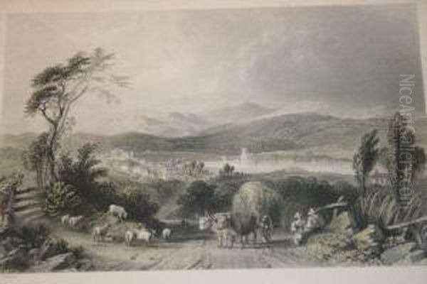 A Group Of Four Prints Depicting American Scenery by William Henry Bartlett